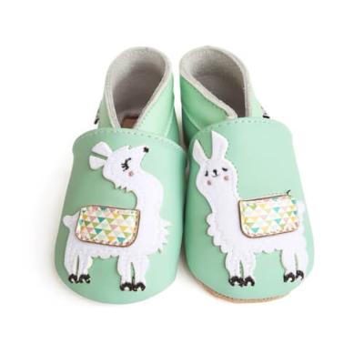 Chaussons en Cuir Souple - Lamas - LAIT ET MIEL - Bébé et Enfant