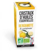 Cristaux d'Huiles Essentielles® Bergamote à cuisiner AROMANDISE - Pot de 10grs