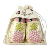 Chaussons en Cuir Souple - Ananas - LAIT ET MIEL - Bébé et Enfant