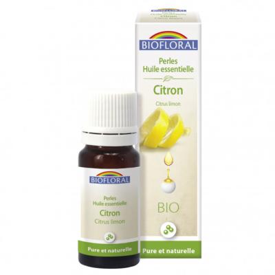 Perles d'Huile Essentielle Bio Citron (Citrus Limonum) BIOFLORAL