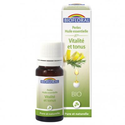 Perles d'Huiles essentielles Bio Vitalité et Tonus - BIOFLORAL