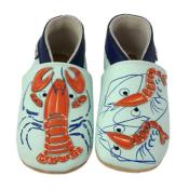 Chaussons en Cuir Souple - Homard et Crevettes - LAIT ET MIEL - Bb et Enfant