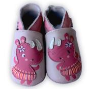 Chaussons en Cuir Souple - Rhino Danseuse - LAIT ET MIEL - Bb et enfant