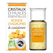 Cristaux d'Huiles Essentielles Ronde d'Agrumes  cuisiner AROMANDISE - Pot de 10 grs