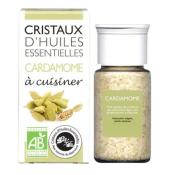 Cristaux d'Huiles Essentielles® Cardamome à cuisiner AROMANDISE - Pot de 10grs