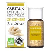 Cristaux d'Huiles Essentielles® Gingembre à cuisiner AROMANDISE - Pot de 10 grs