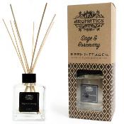 Diffuseur à rotin aux Huiles essentielles Pures Sauge & Romarin AROMANOTICS