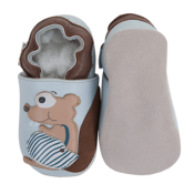 Chaussons en Cuir Souple - Ecureuil - LAIT ET MIEL - Bébé et Enfant