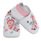 Chaussons en Cuir Souple - Abeilles - LAIT ET MIEL - Bébé et Enfant