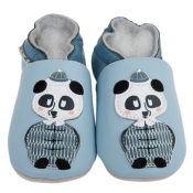 Chaussons en Cuir Souple - Panda Mandarin - LAIT ET MIEL - Bb et Enfant