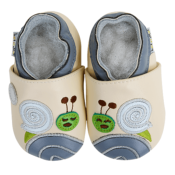 Chaussons en Cuir Souple - Dodo d'escargot - LAIT ET MIEL - Bébé et Enfant