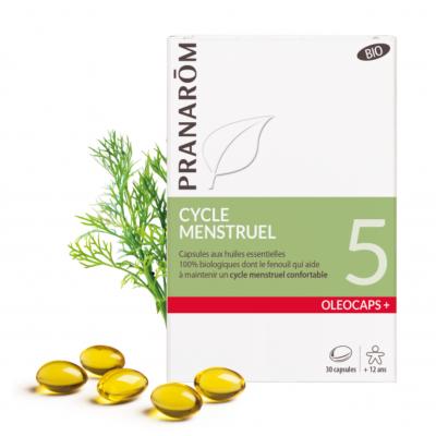 Oléocaps+ 5 Bio Cycle menstruel PRANARÔM